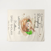 Een Sweet Little Dumpling Kwai Baby shower achterg Wandkleed (Voorkant (horizontaal))