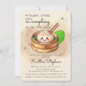 Een Sweet Little Dumpling Kwai Theme Baby shower Kaart (Voorkant)