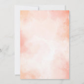 Een Sweet Little Peach Waterverf Baby shower Kaart (Achterkant)