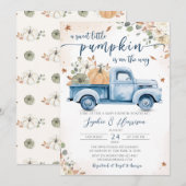 Een Sweet Little Pumpkin Autumn Herfst Baby shower Kaart (Voorkant / Achterkant)