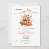 Een Sweet Little Pumpkin Herfst Herfst Baby shower Kaart (Voorkant)