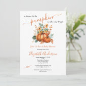 Een Sweet Little Pumpkin Herfst Herfst Baby shower Kaart (Staand voorkant)
