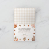 Een Sweet Little Pumpkin Neutral Herfst Baby showe Bedankkaart (Binnen)