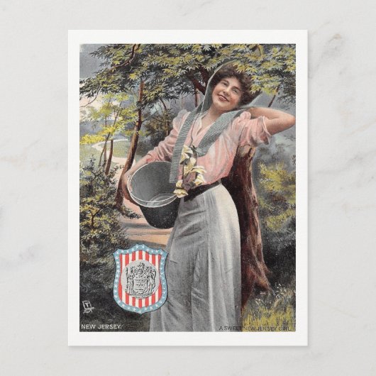 Een Sweet New Jersey Shields Girl, Briefkaart (Voorkant)