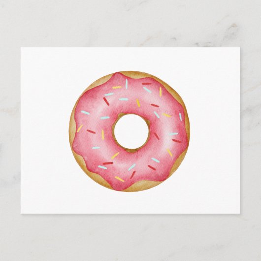 Een Sweet One Donut eerste verjaardag Uitnodiging Briefkaart (Achterkant)