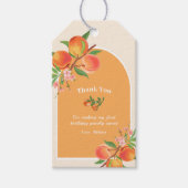 Een Sweet Peach 1e verjaardag cadeau Label Cadeaulabel (Voorkant)