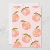 Een Sweet Peach 1e verjaardag uitnodiging (Achterkant)