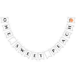 Een Sweet Peach eerste verjaardagsfeestje Vlaggetjes