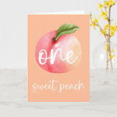 Een Sweet Peach Happy Birthday Kaart (Gele Bloem)