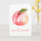 Een Sweet Peach Happy Birthday Kaart (Gele Bloem)