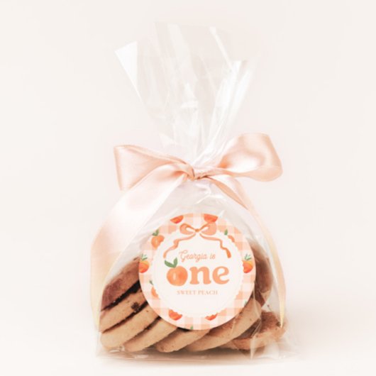 Een Sweet Peach Verjaardag Sticker