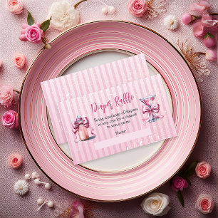 Een Sweet Tini One Baby shower Luier Raffle Informatiekaartje