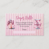 Een Sweet Tini One Baby shower Luier Raffle Informatiekaartje (Voorkant)