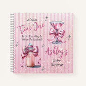 Een Sweet Tini One Coquette Baby shower gastenboek Notitieboek (Voorkant)