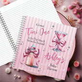 Een Sweet Tini One Coquette Baby shower gastenboek Notitieboek