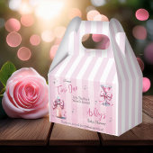 Een Sweet Tini One Pink Coquette Girl Baby shower Bedankdoosjes