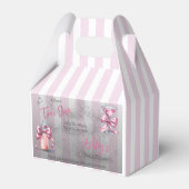 Een Sweet Tini One Pink Coquette Girl Baby shower Bedankdoosjes (Voorkant Zijde)