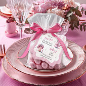 Een Sweet Tini One Pink Coquette Girl Baby shower Bedankjes Labels