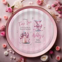 Een Sweet Tini One Pink Coquette Girl Baby shower