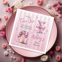 Een Sweet Tini One Pink Coquette Girl Baby shower