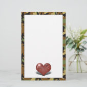 Een Sweethearts Love Letter Briefpapier (Staand voorkant)