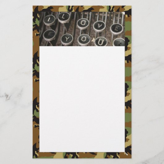 Een Sweethearts Love Letter Briefpapier (Voorkant)