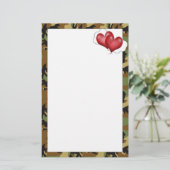 Een Sweethearts Love Letter Briefpapier (Staand voorkant)