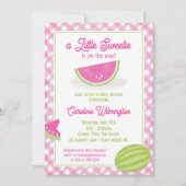 Een Sweetie op de Way Watermelon Baby shower Kaart (Voorkant)