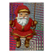 Een swingende kerstman vrolijk kerstfeest (Voorkant)