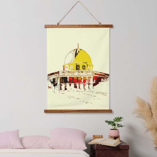 Een symbool van vrede: de koepel van de rots reize hangend wandkleed (Slaapkamer)