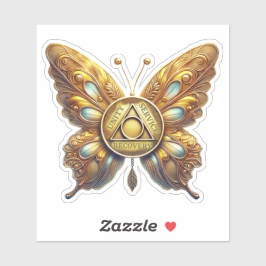 Een symbool voor Butterfly Unity Service Recovery Sticker (Vel)