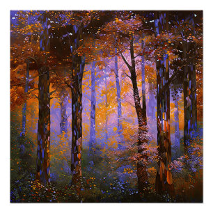 Een symfonie van bladeren - Woodland Landscape Perfect Poster
