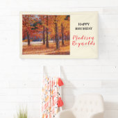 Een symfonie van herfstkleuren spandoek (Insitu)