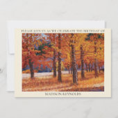 Een Symfonie van Herfstkleuren Uitnodiging (Voorkant)