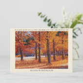 Een Symfonie van Herfstkleuren Uitnodiging (Staand voorkant)