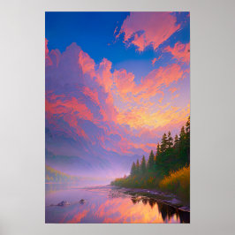 Een symfonie van kleuren poster