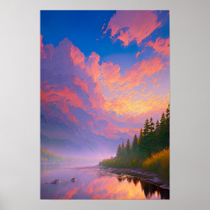 Een symfonie van kleuren poster