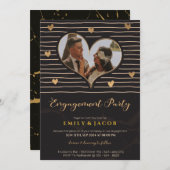 Een symfonie van liefde Ons Verloving Celebration Kaart (Voorkant / Achterkant)