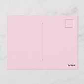 Een symfonie van Pink Gerberas, Briefkaart (Achterkant)
