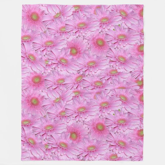 Een symfonie van Pink Gerberas, Fleece Deken (Voorkant)