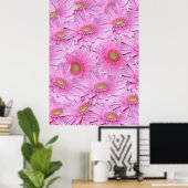Een symfonie van Pink Gerberas, Poster (Thuiskantoor)