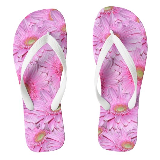 Een symfonie van Pink Gerberas, Teenslippers (Voetbed)