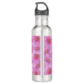 Een symfonie van Pink Gerberas, Waterfles (Achterkant)