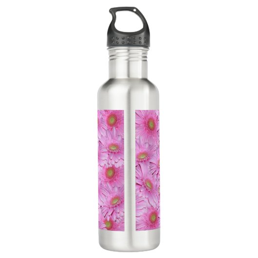 Een symfonie van Pink Gerberas, Waterfles (Achterkant)