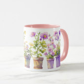 Een symfonie van potbloemen mok (Voorkant rechts)