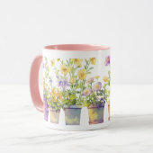 Een symfonie van potbloemen mok (Voorkant links)