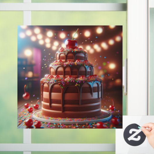 Een symfonie van zoetheid raamsticker (Huis)