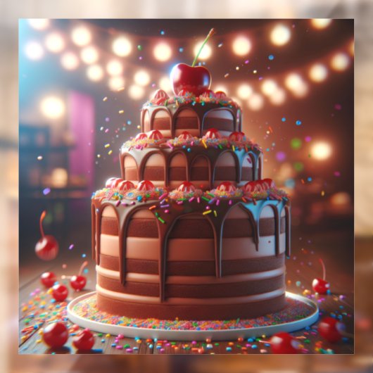 Een symfonie van zoetheid raamsticker (Vel 2)