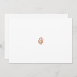 Een symmetrisch ontwerp met bruine geometrische mo bedankkaart