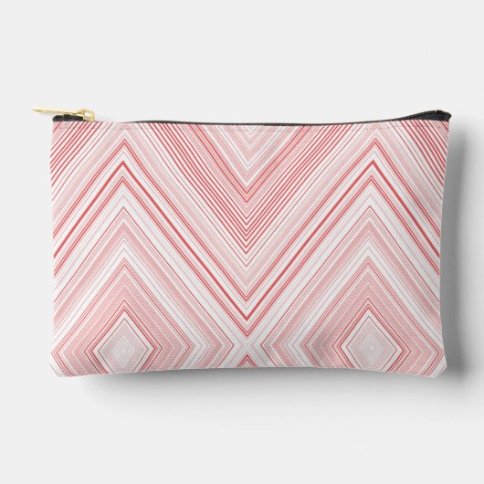 Een symmetrisch patroon met rode en roze motief etui (Voorkant)